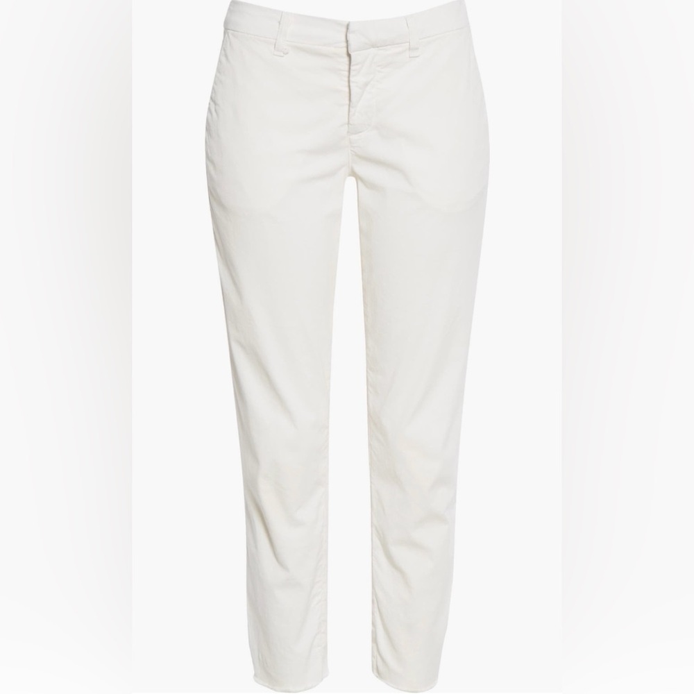 NWOT Frank & Eileen White Crop Chino Pants - Picture 1 of 2